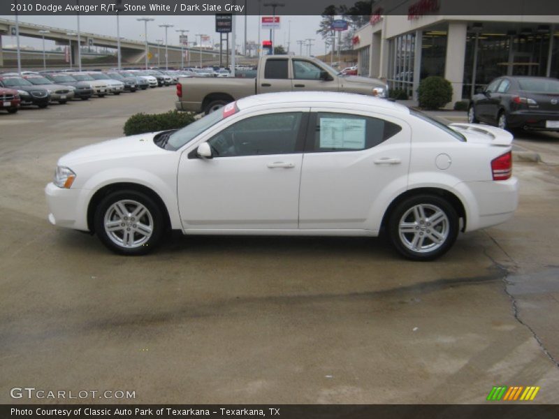 Stone White / Dark Slate Gray 2010 Dodge Avenger R/T