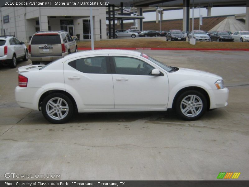 Stone White / Dark Slate Gray 2010 Dodge Avenger R/T