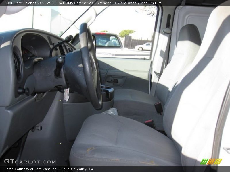 Oxford White / Medium Flint 2008 Ford E Series Van E250 Super Duty Commericial Extended