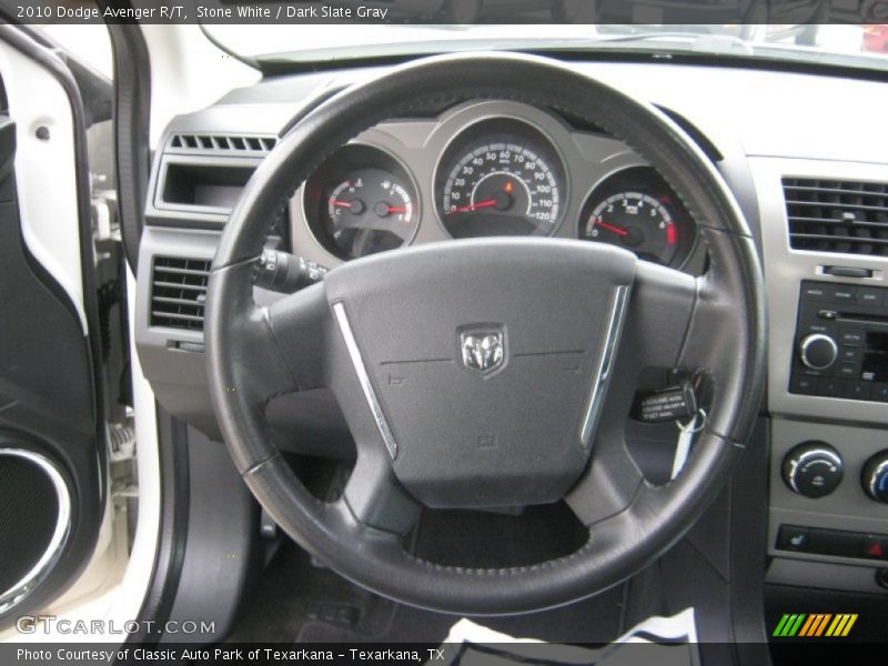 Stone White / Dark Slate Gray 2010 Dodge Avenger R/T
