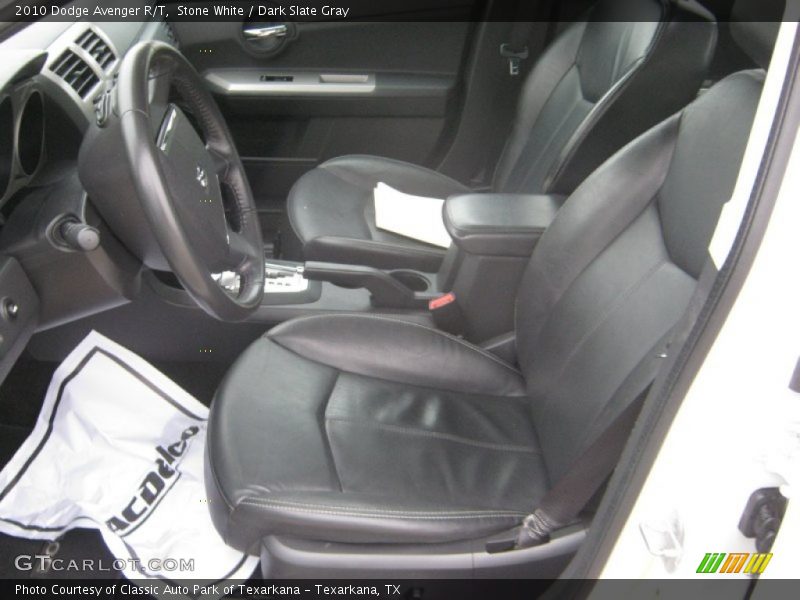 Stone White / Dark Slate Gray 2010 Dodge Avenger R/T