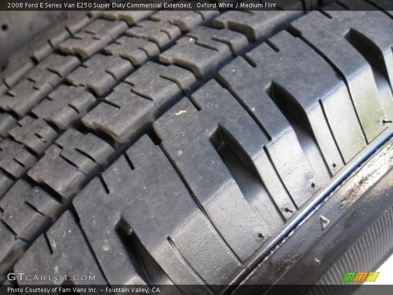 Oxford White / Medium Flint 2008 Ford E Series Van E250 Super Duty Commericial Extended