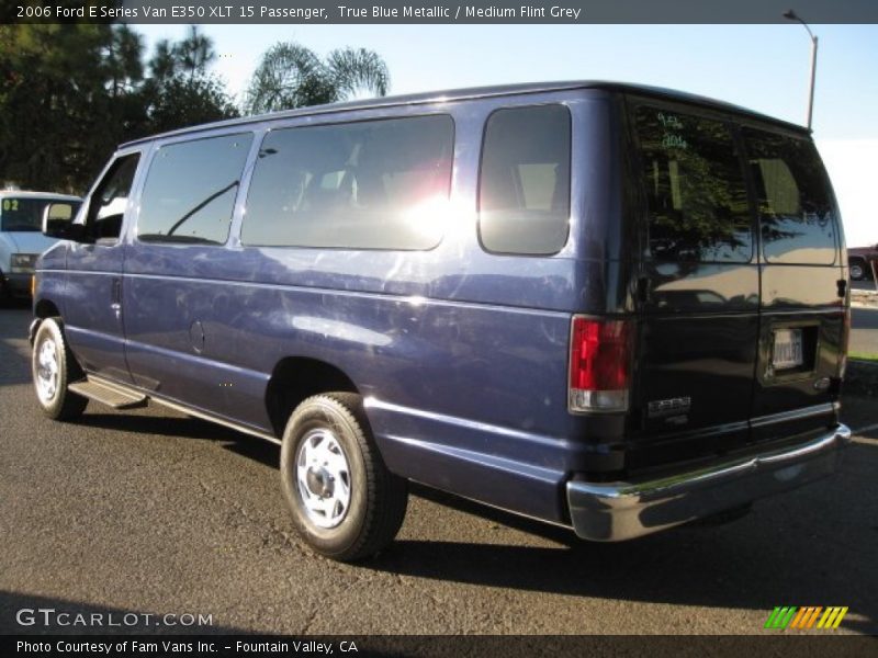 True Blue Metallic / Medium Flint Grey 2006 Ford E Series Van E350 XLT 15 Passenger