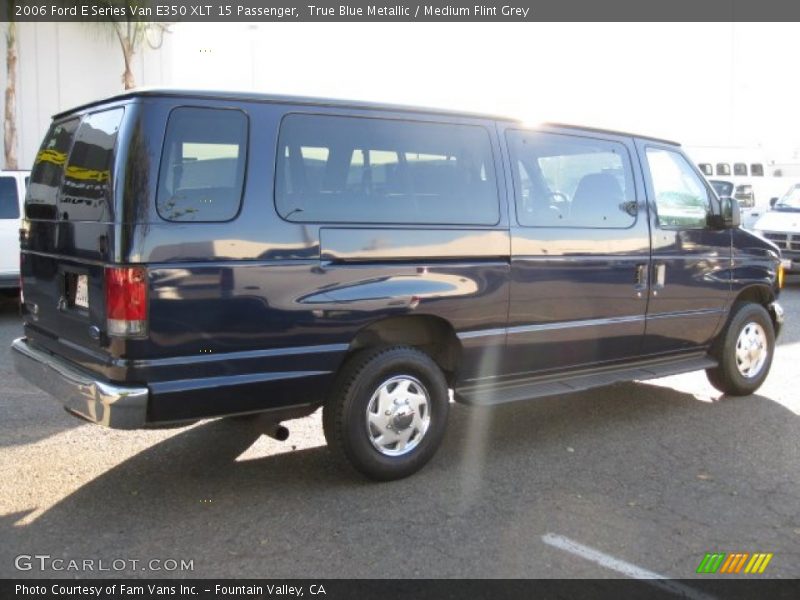 True Blue Metallic / Medium Flint Grey 2006 Ford E Series Van E350 XLT 15 Passenger