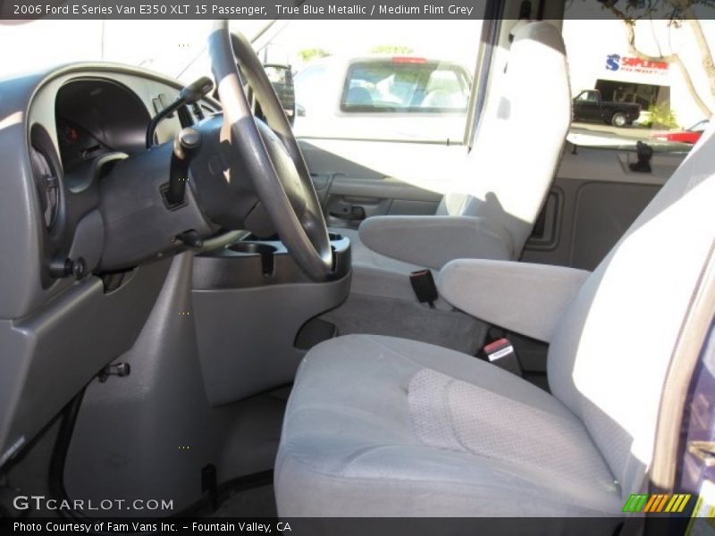 True Blue Metallic / Medium Flint Grey 2006 Ford E Series Van E350 XLT 15 Passenger