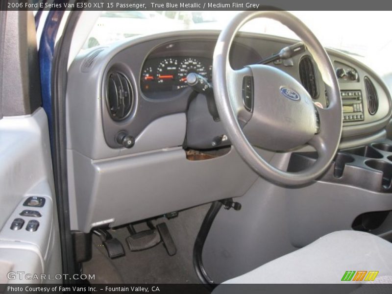 True Blue Metallic / Medium Flint Grey 2006 Ford E Series Van E350 XLT 15 Passenger