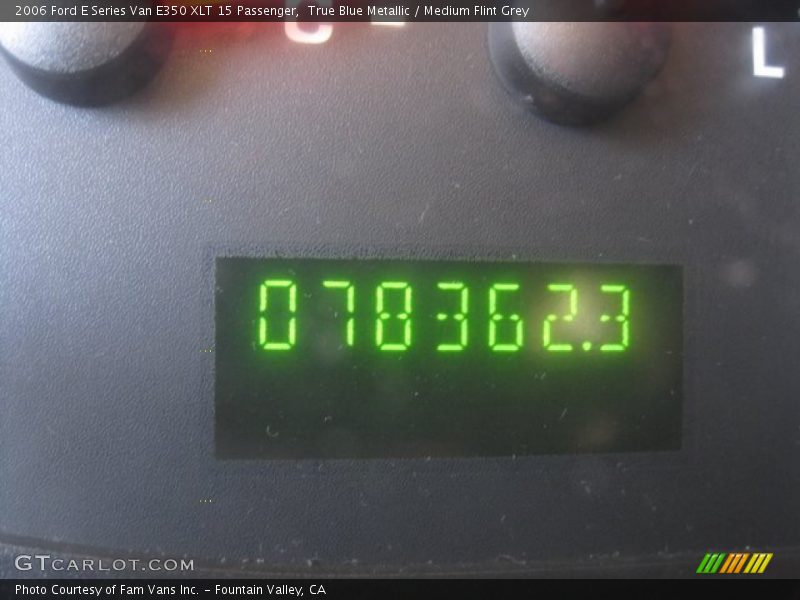 True Blue Metallic / Medium Flint Grey 2006 Ford E Series Van E350 XLT 15 Passenger