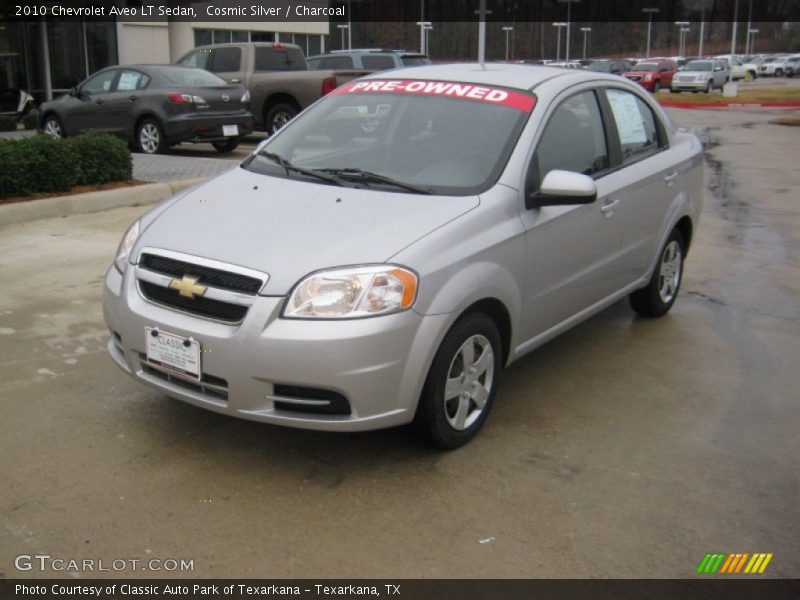 Cosmic Silver / Charcoal 2010 Chevrolet Aveo LT Sedan