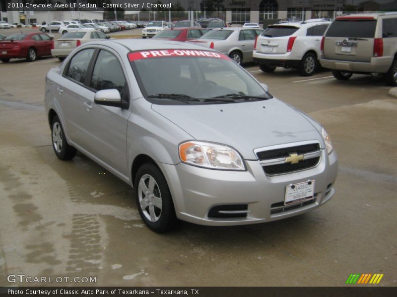Cosmic Silver / Charcoal 2010 Chevrolet Aveo LT Sedan