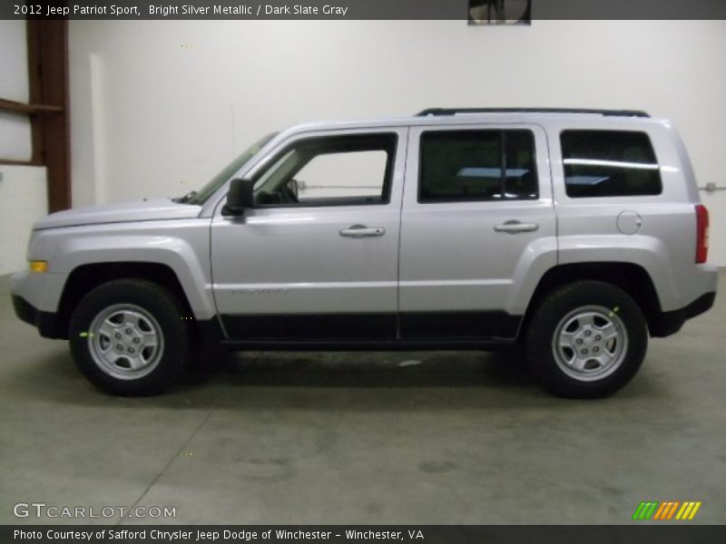 Bright Silver Metallic / Dark Slate Gray 2012 Jeep Patriot Sport