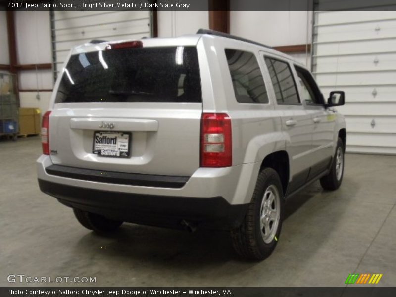 Bright Silver Metallic / Dark Slate Gray 2012 Jeep Patriot Sport