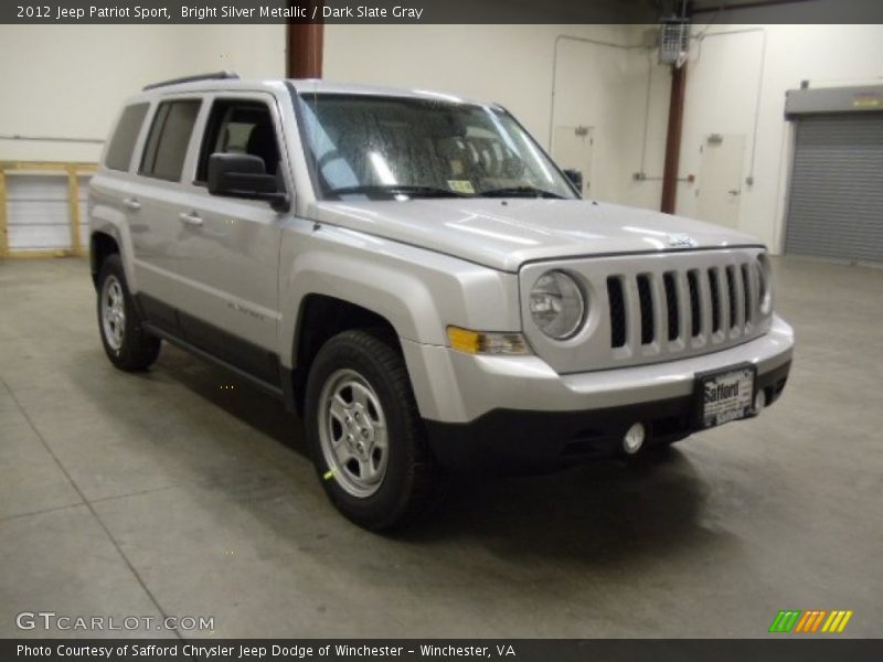 Bright Silver Metallic / Dark Slate Gray 2012 Jeep Patriot Sport
