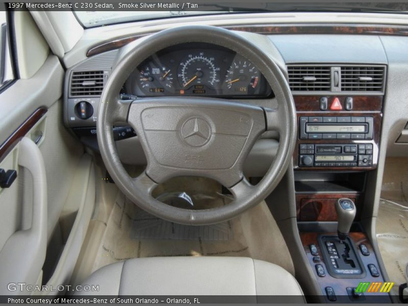 Smoke Silver Metallic / Tan 1997 Mercedes-Benz C 230 Sedan
