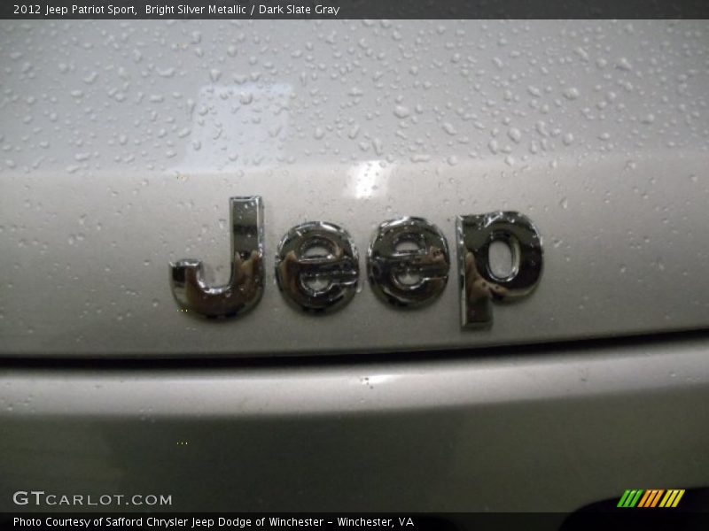 Bright Silver Metallic / Dark Slate Gray 2012 Jeep Patriot Sport