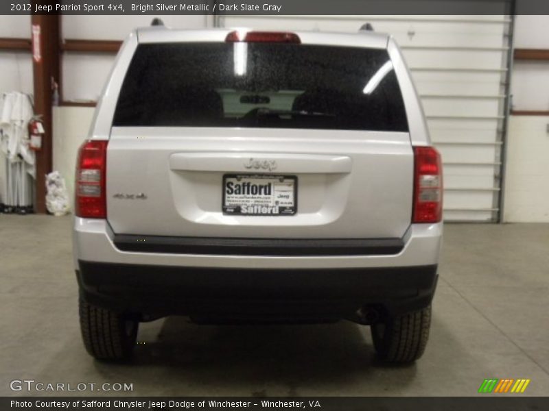 Bright Silver Metallic / Dark Slate Gray 2012 Jeep Patriot Sport 4x4