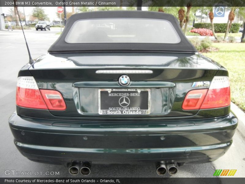 Oxford Green Metallic / Cinnamon 2004 BMW M3 Convertible