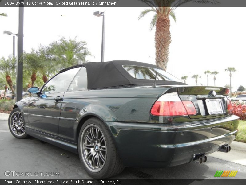 Oxford Green Metallic / Cinnamon 2004 BMW M3 Convertible