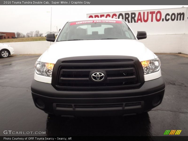 Super White / Graphite Gray 2010 Toyota Tundra Double Cab