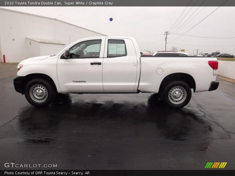 Super White / Graphite Gray 2010 Toyota Tundra Double Cab