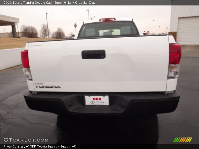 Super White / Graphite Gray 2010 Toyota Tundra Double Cab