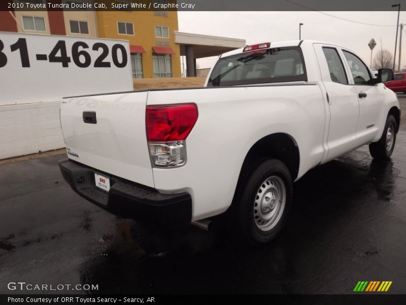 Super White / Graphite Gray 2010 Toyota Tundra Double Cab