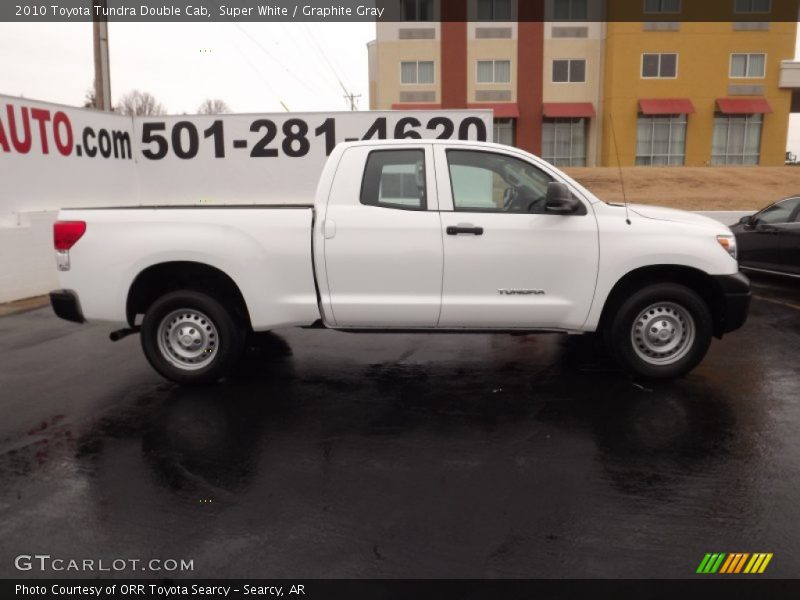 Super White / Graphite Gray 2010 Toyota Tundra Double Cab