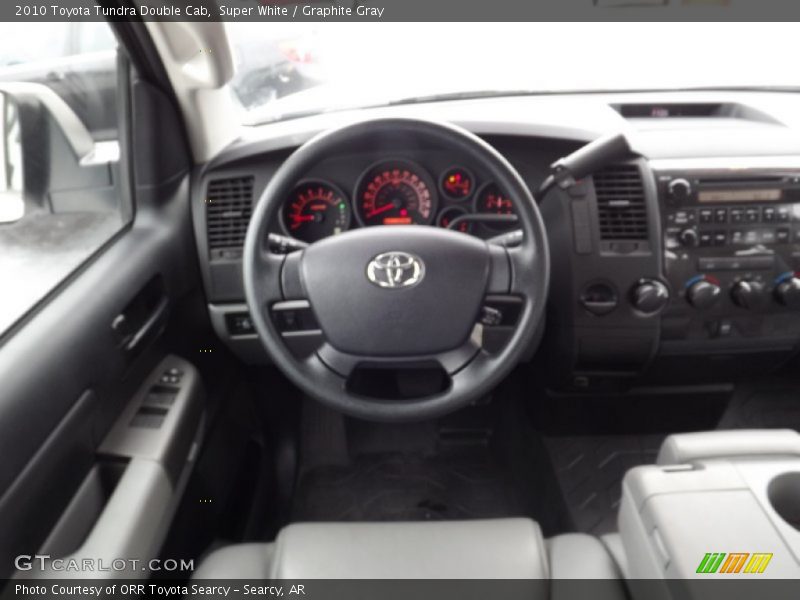 Super White / Graphite Gray 2010 Toyota Tundra Double Cab