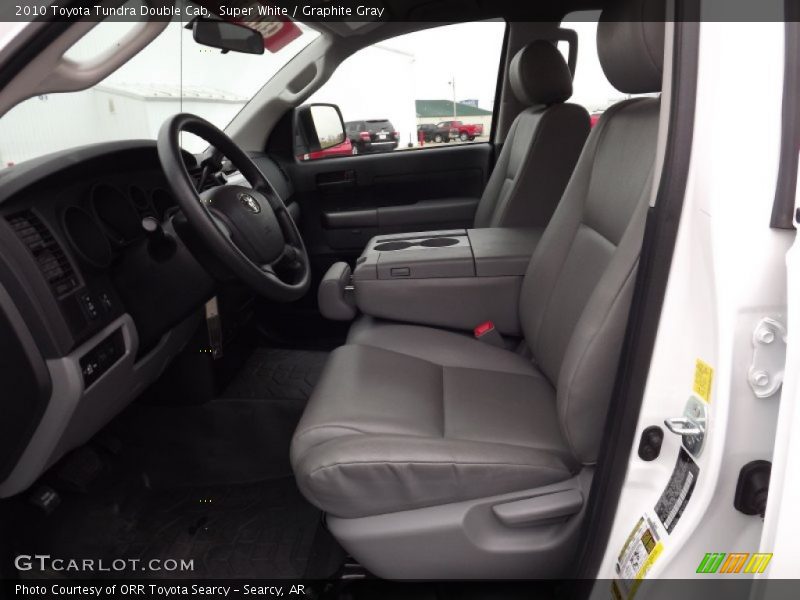 Super White / Graphite Gray 2010 Toyota Tundra Double Cab