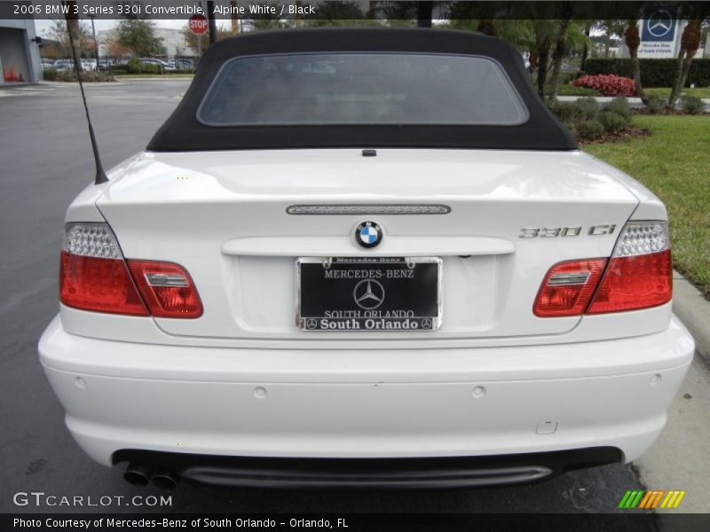 Alpine White / Black 2006 BMW 3 Series 330i Convertible