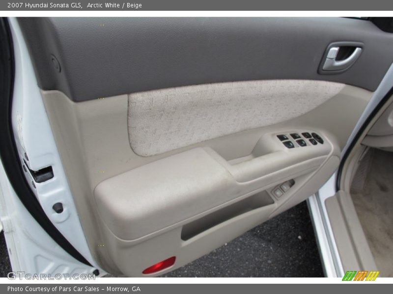 Arctic White / Beige 2007 Hyundai Sonata GLS