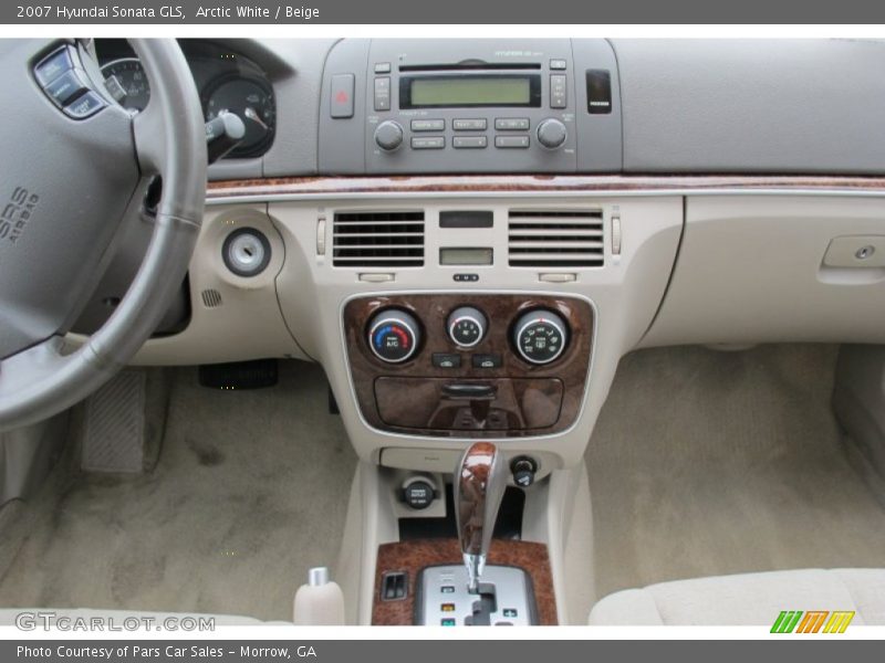 Arctic White / Beige 2007 Hyundai Sonata GLS