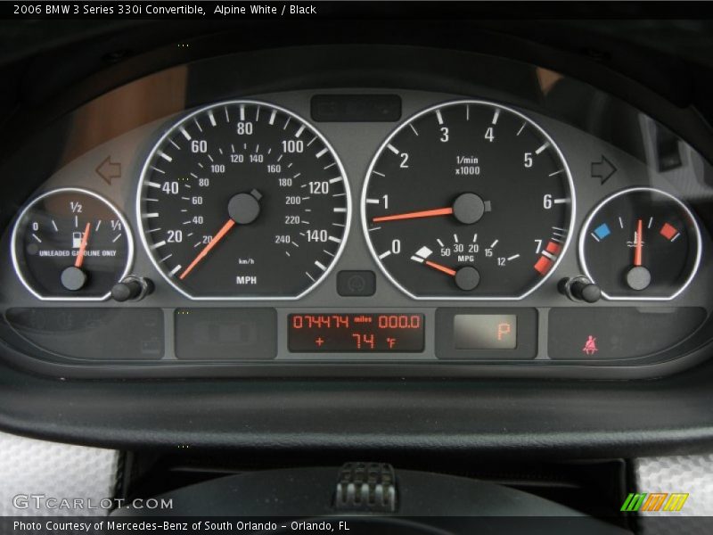  2006 3 Series 330i Convertible 330i Convertible Gauges