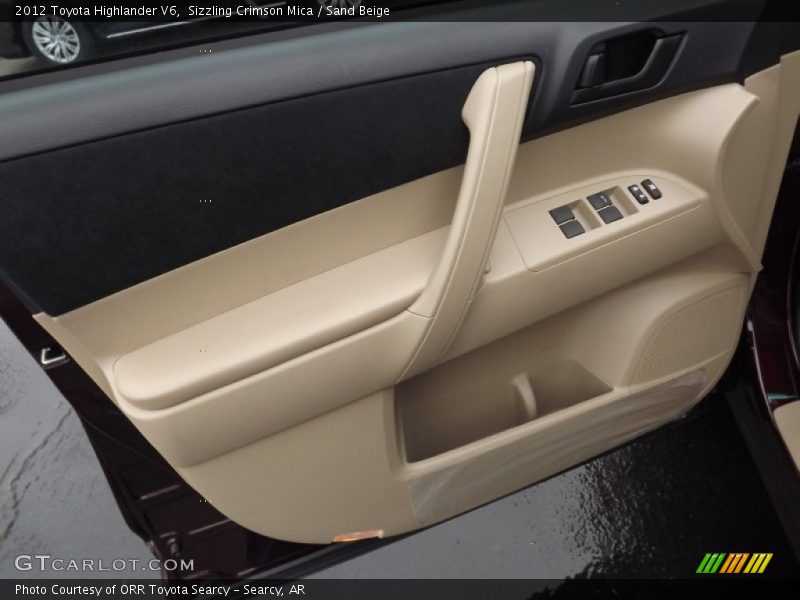 Sizzling Crimson Mica / Sand Beige 2012 Toyota Highlander V6