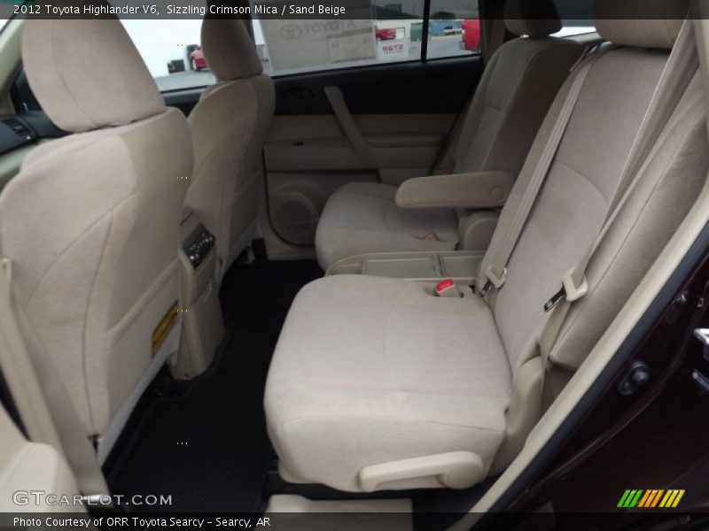 Sizzling Crimson Mica / Sand Beige 2012 Toyota Highlander V6