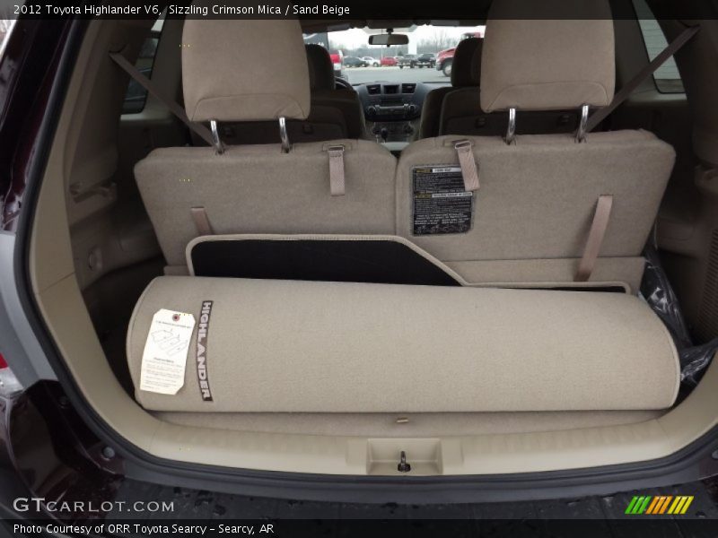 Sizzling Crimson Mica / Sand Beige 2012 Toyota Highlander V6