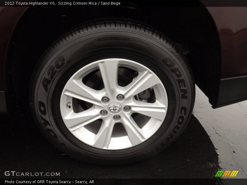 Sizzling Crimson Mica / Sand Beige 2012 Toyota Highlander V6