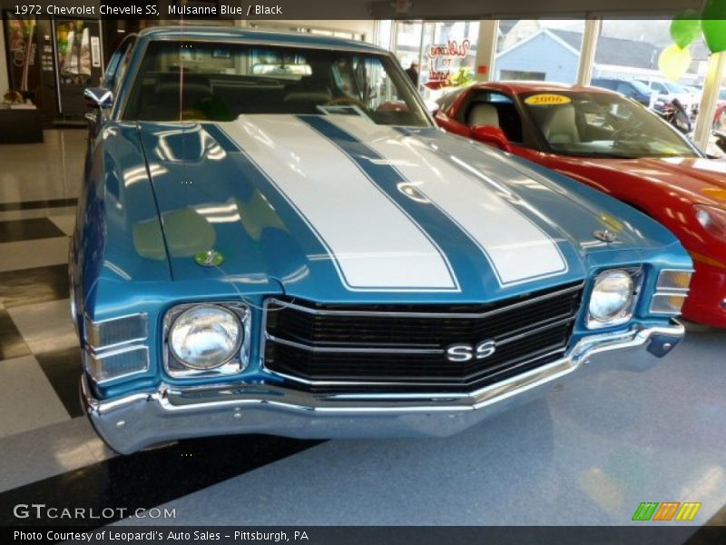 Mulsanne Blue / Black 1972 Chevrolet Chevelle SS