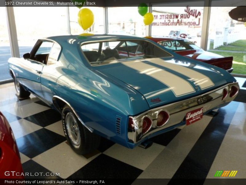 Mulsanne Blue / Black 1972 Chevrolet Chevelle SS