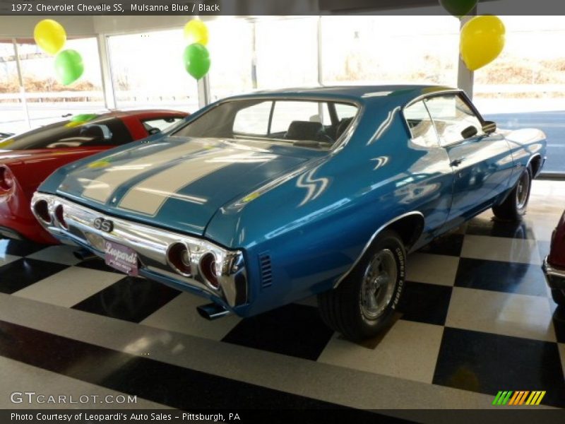Mulsanne Blue / Black 1972 Chevrolet Chevelle SS