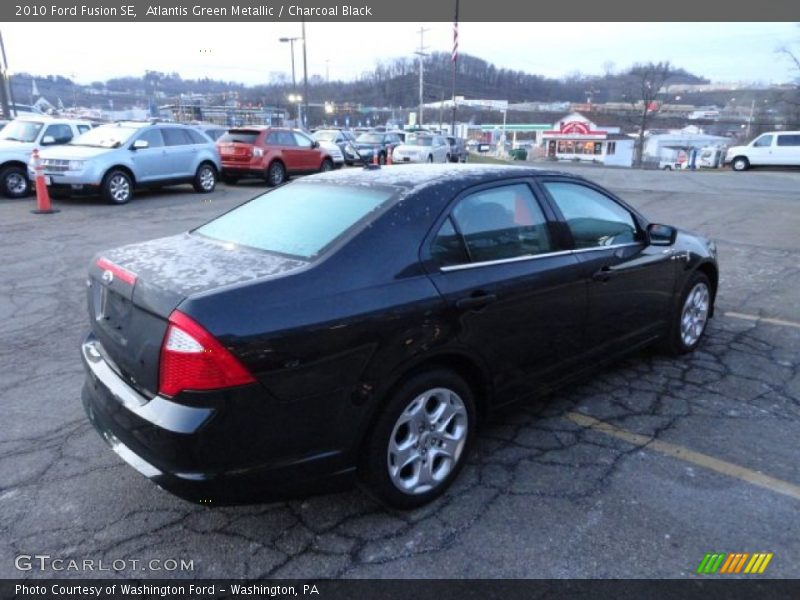 Atlantis Green Metallic / Charcoal Black 2010 Ford Fusion SE