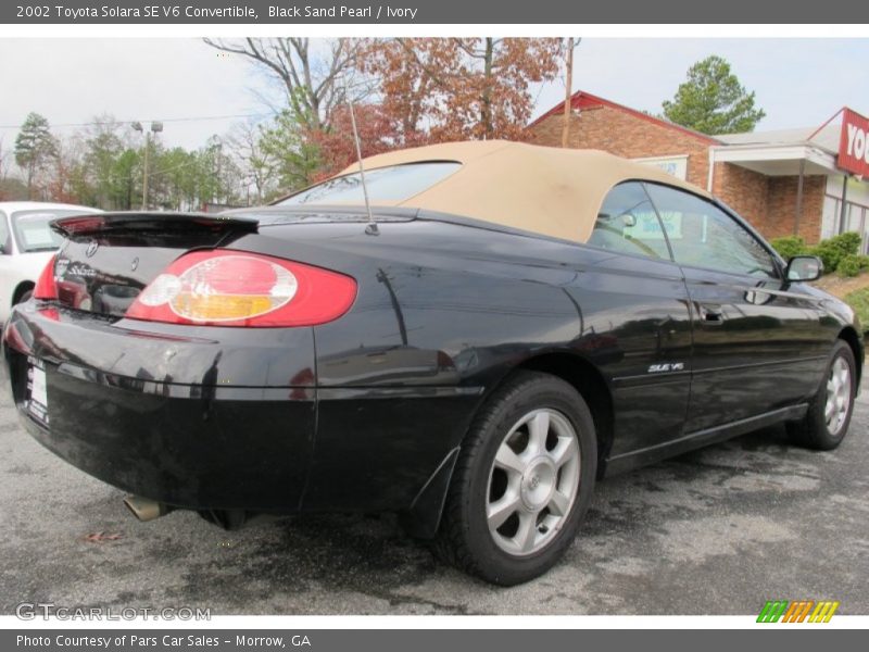 Black Sand Pearl / Ivory 2002 Toyota Solara SE V6 Convertible