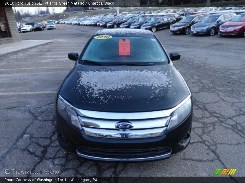 Atlantis Green Metallic / Charcoal Black 2010 Ford Fusion SE