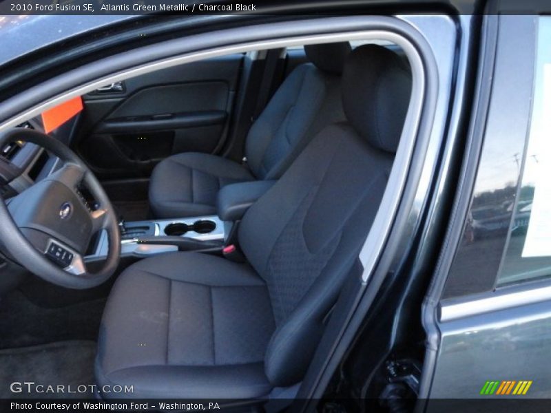 Atlantis Green Metallic / Charcoal Black 2010 Ford Fusion SE