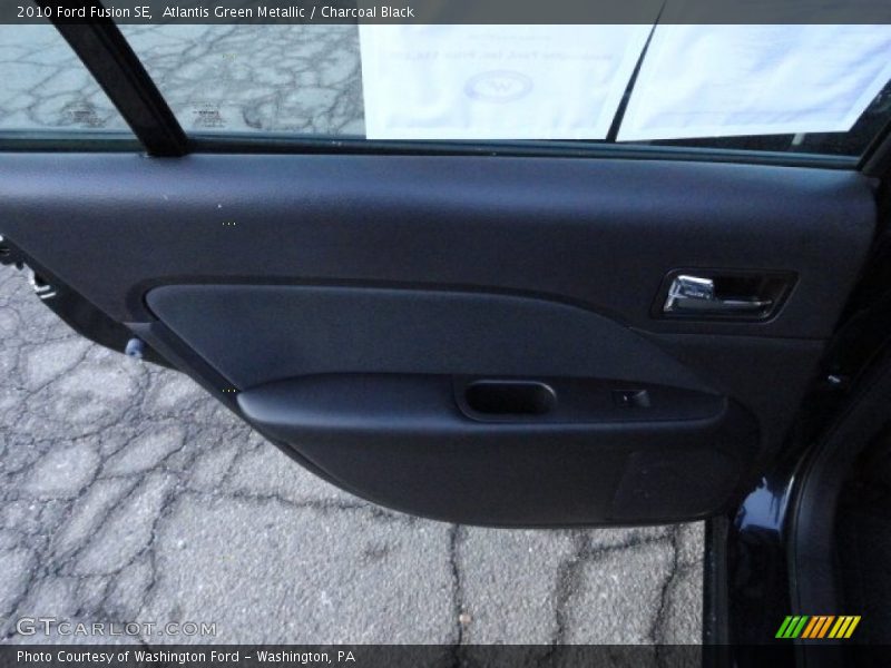 Atlantis Green Metallic / Charcoal Black 2010 Ford Fusion SE
