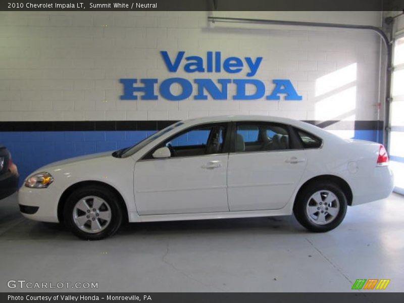 Summit White / Neutral 2010 Chevrolet Impala LT