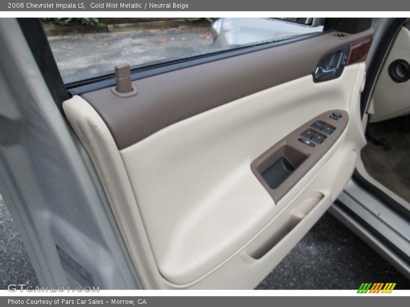 Gold Mist Metallic / Neutral Beige 2008 Chevrolet Impala LS