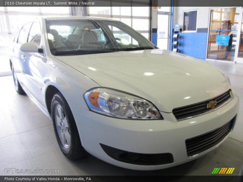 Summit White / Neutral 2010 Chevrolet Impala LT