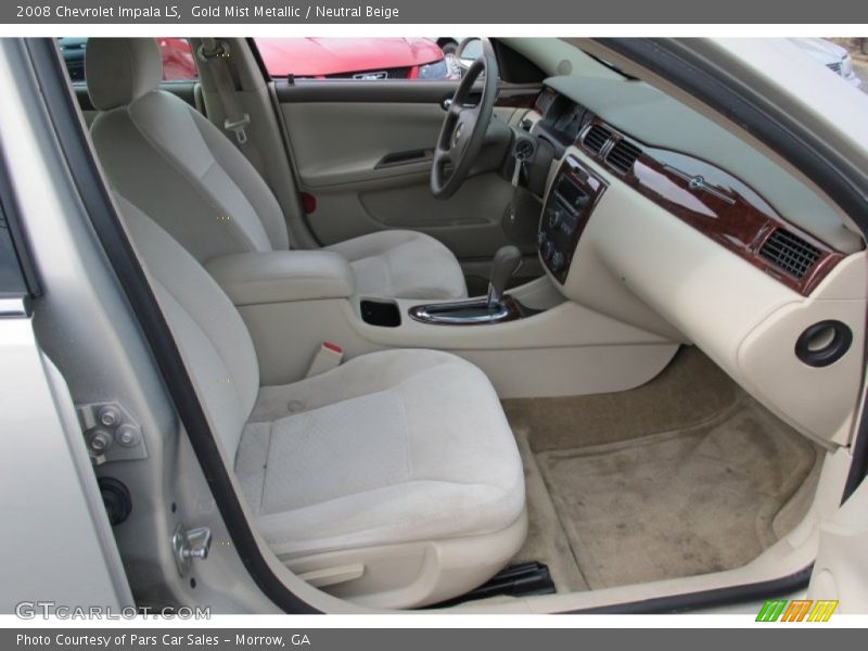 Gold Mist Metallic / Neutral Beige 2008 Chevrolet Impala LS