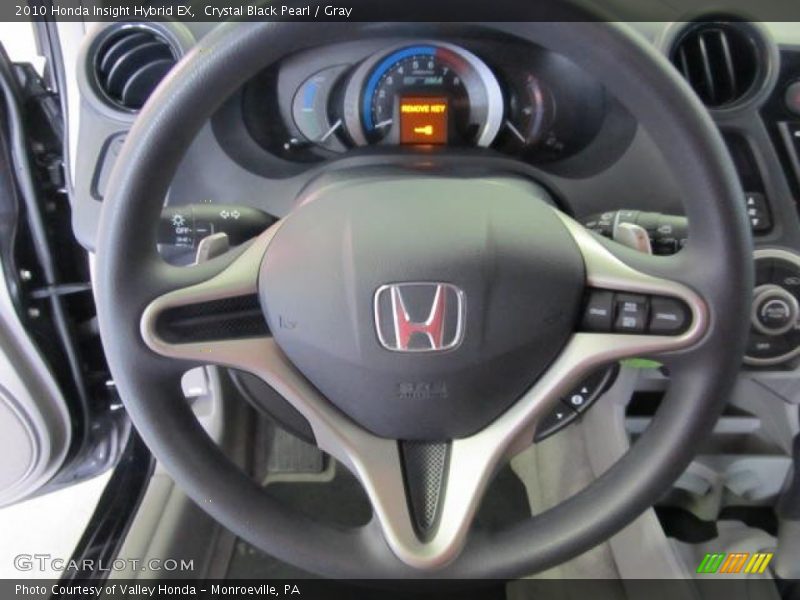 Crystal Black Pearl / Gray 2010 Honda Insight Hybrid EX