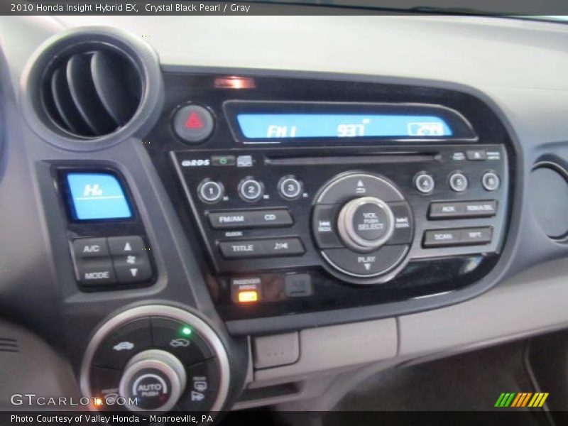 Crystal Black Pearl / Gray 2010 Honda Insight Hybrid EX